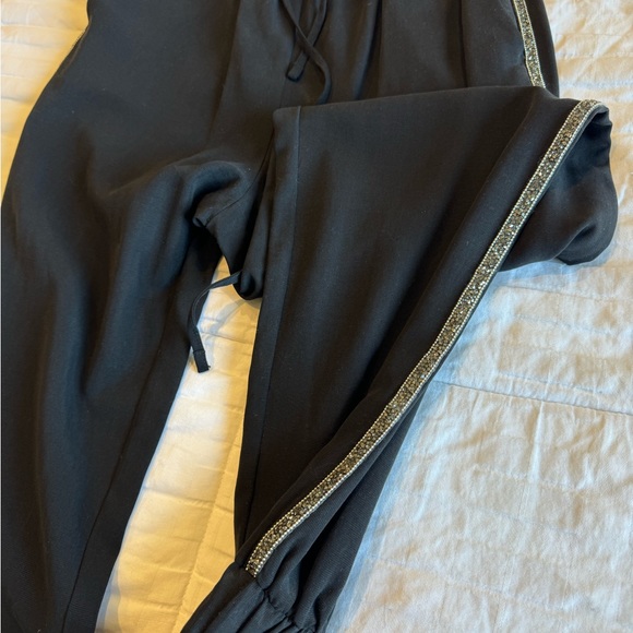 Black Zara joggers with crystals on the side - Picture 3 of 6
